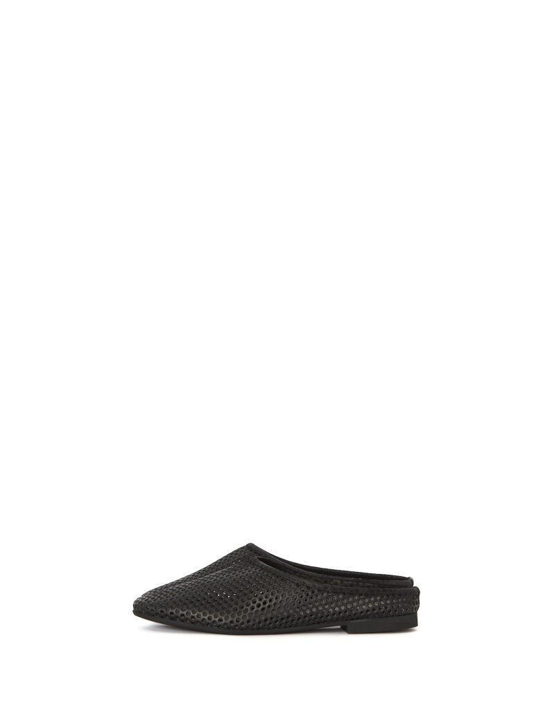 Sanctamuerte Scarpe Sabot Piatta Clogs flach Rundspitze