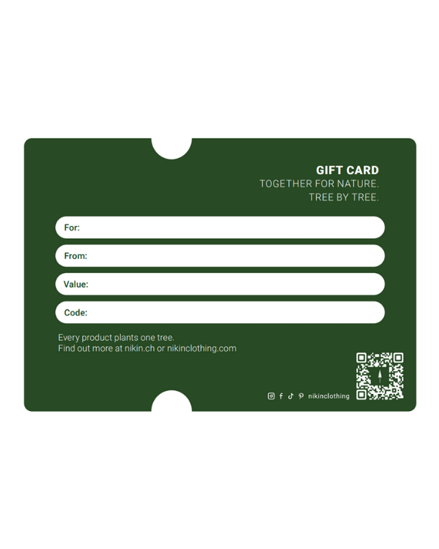 NIKIN Gift Card Physische Geschenkkarte Zum Verschenken