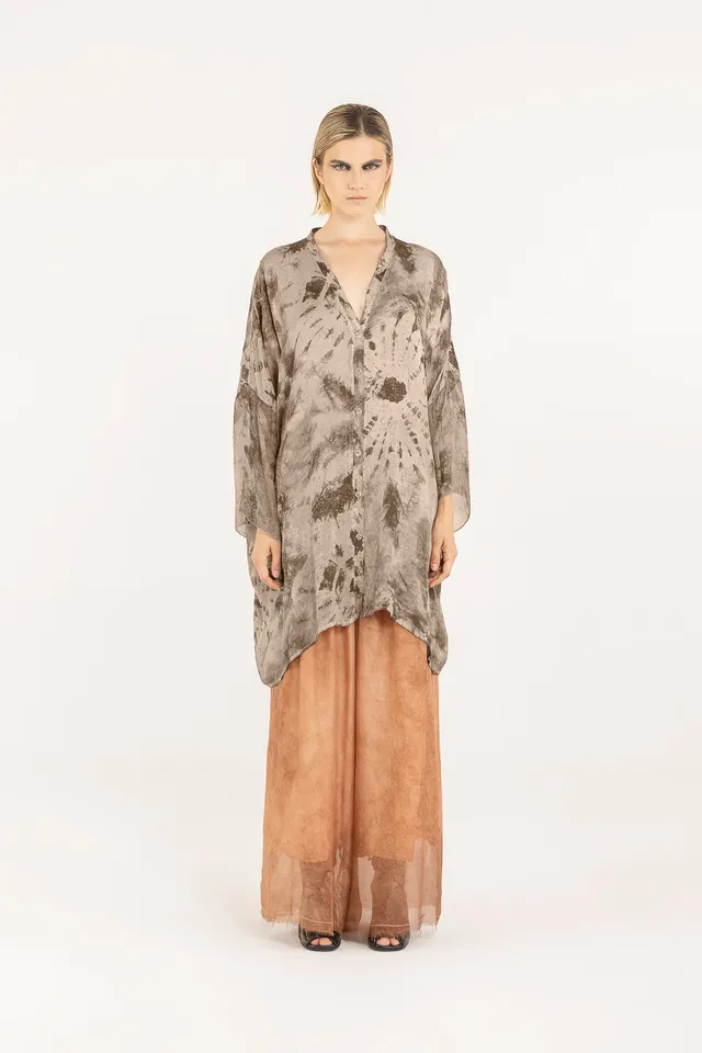 Sanctamuerte Maglieria Cardigan Over Strickjacke Tie-Dye