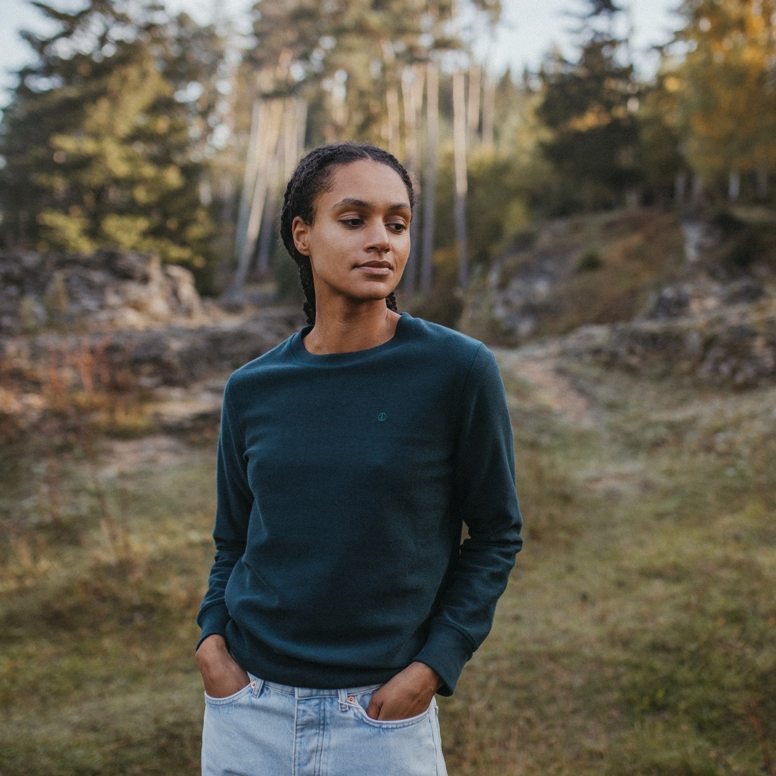 NORDLICHT Sanna Sweater Pullover Bio-Baumwolle Gr. M