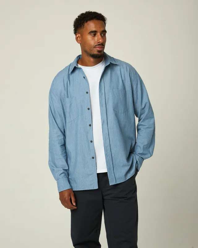 Peregrine Chalet Denim Shirt Jeanshemd Light Denim