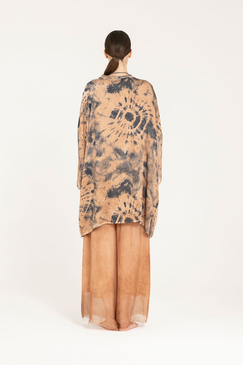Sanctamuerte Maglieria Cardigan Over Strickjacke Tie-Dye
