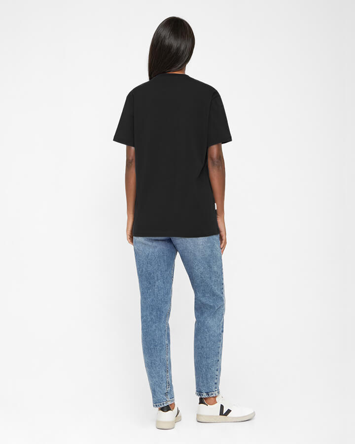 NIKIN TreeShirt Plain T-Shirt schwarz Bio-Baumwolle