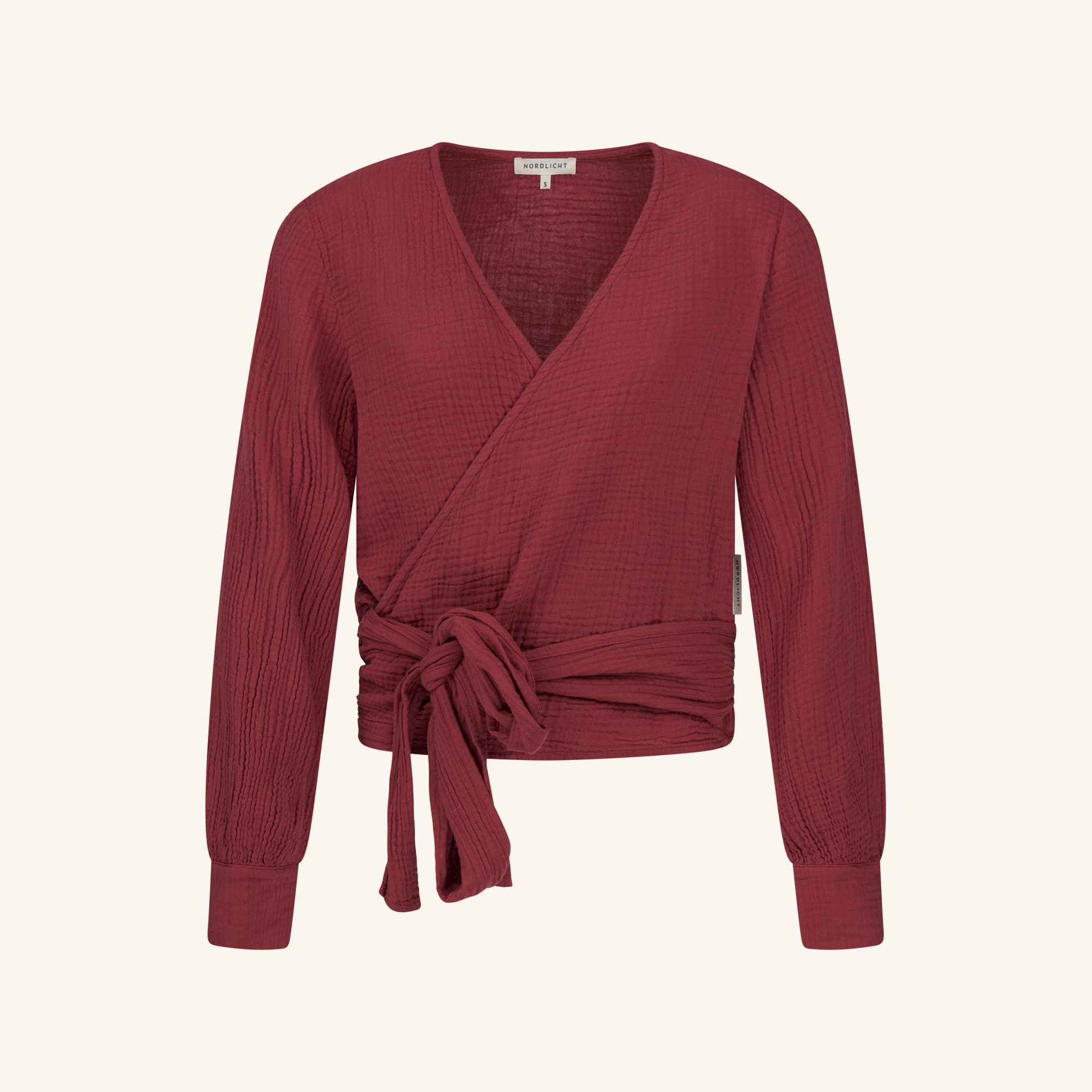 NORDLICHT Freda Musselin Wickelbluse Bio-Baumwolle