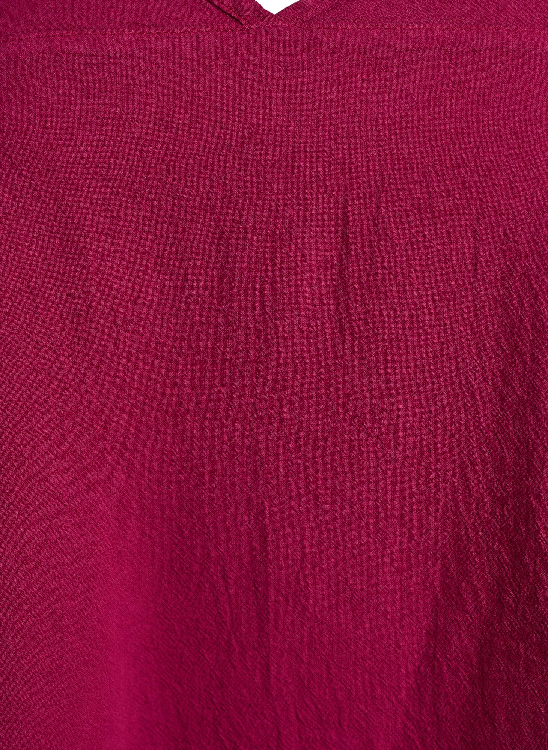 Zizzi Kleid Baumwolle Kurzarm V-Ausschnitt Große Größen