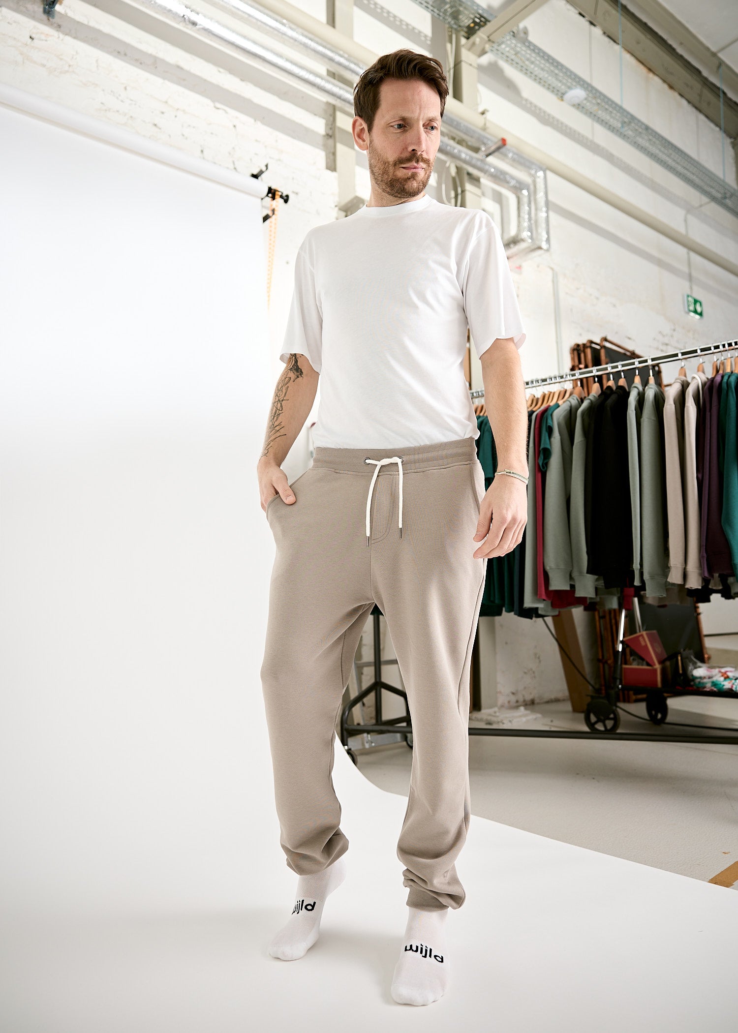 Wijld Jogginghose Theo Herren Sweatpants Moon Rock