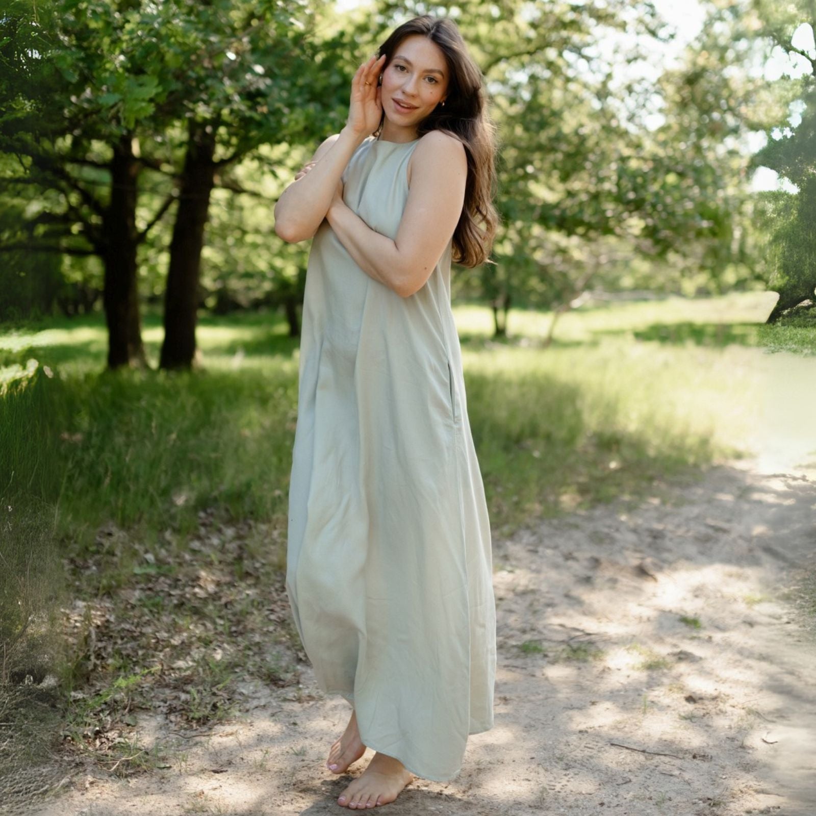 Nordlicht Thyra Kleid Damen M Tencel fließend