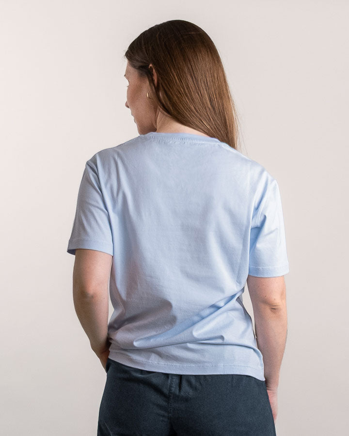 NIKIN TreeShirt Pocket Mono Relaxed T-Shirt Arctic Sky Damen