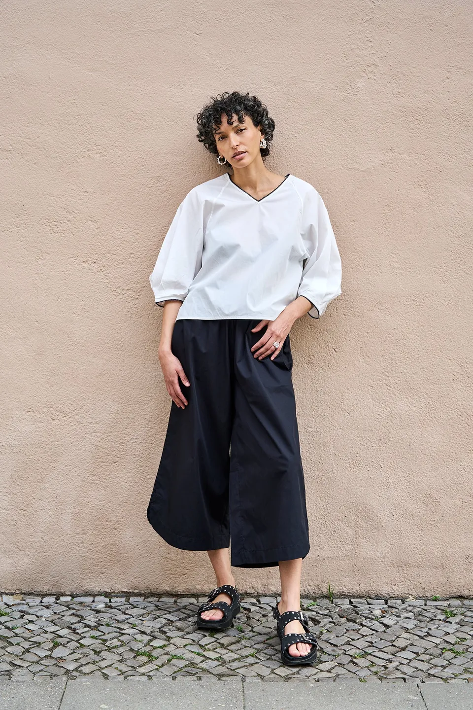 Christiane Strobel FELI Culottes Bio-Baumwolle schwarz