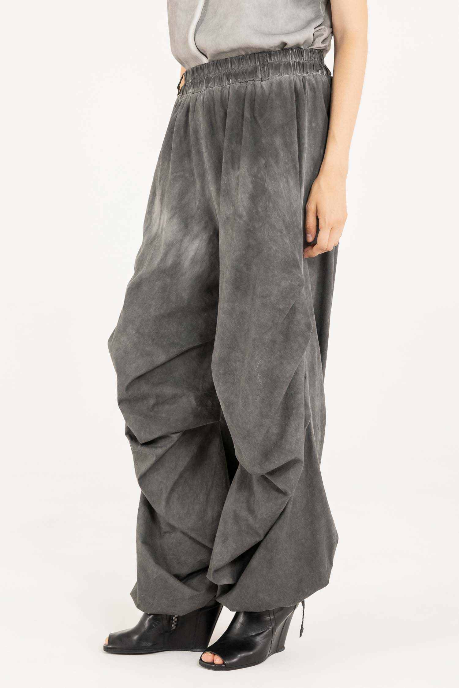 Sanctamuerte Pantaloni Pantalone Ampio Hose Baumwollpopeline Weit