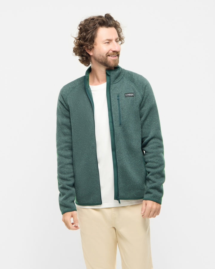 NIKIN TreeJacket Knitted Fleece Jacke Juniper Recycelt