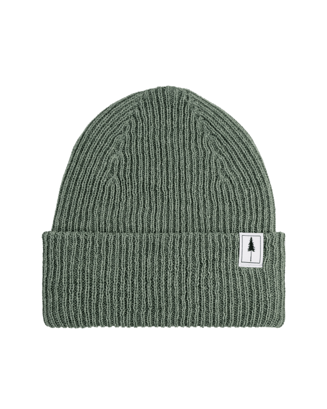NIKIN Treeanie Ribbed Mütze Sage One Size warm