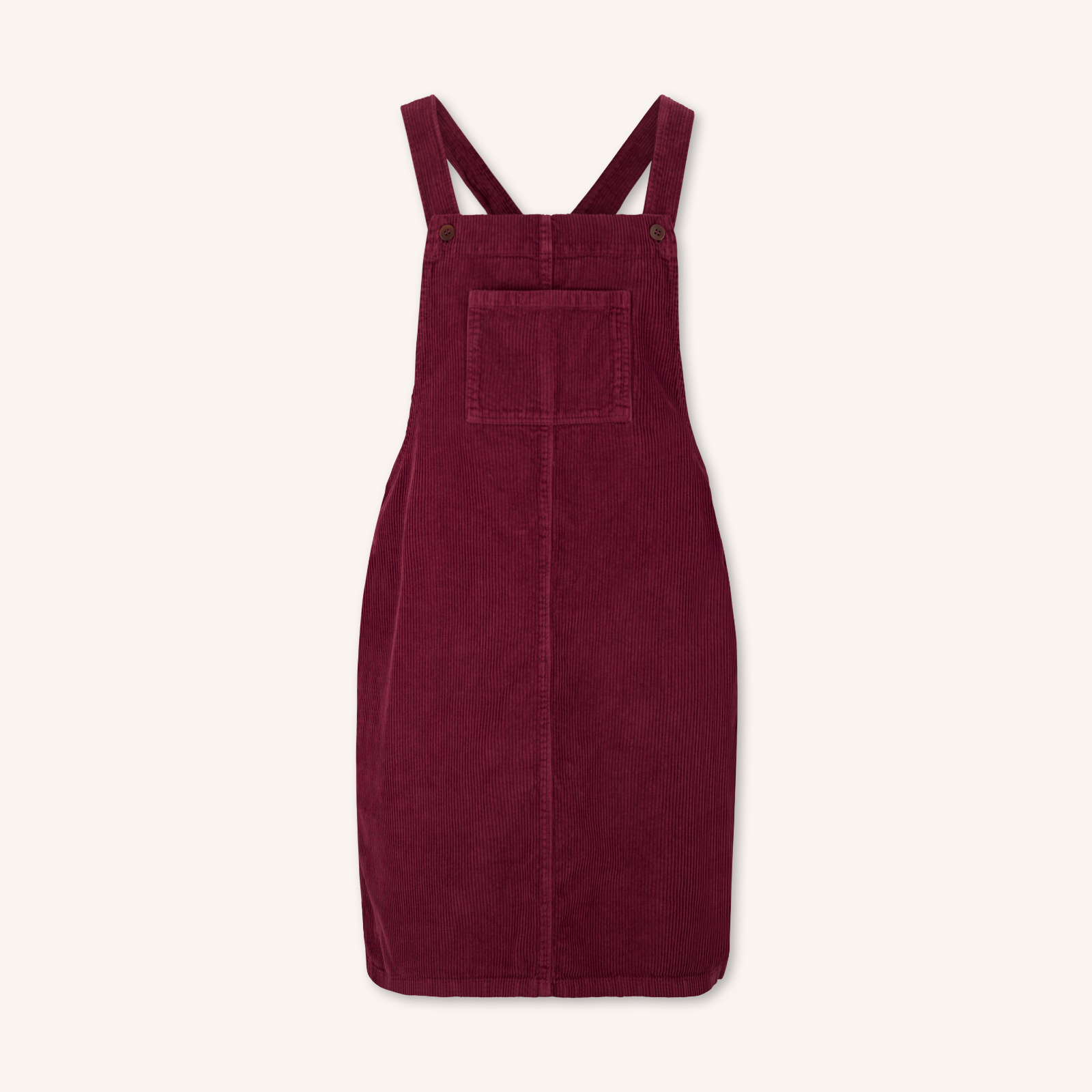 Nordlicht Mika Cord Latzkleid Rot aus Bio-Baumwolle