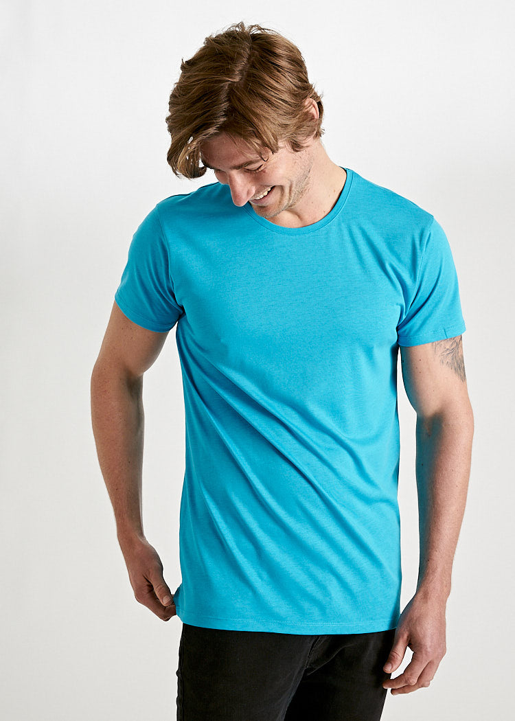 Wijld WoodShirt Alex Herren T-Shirt Blau Regular