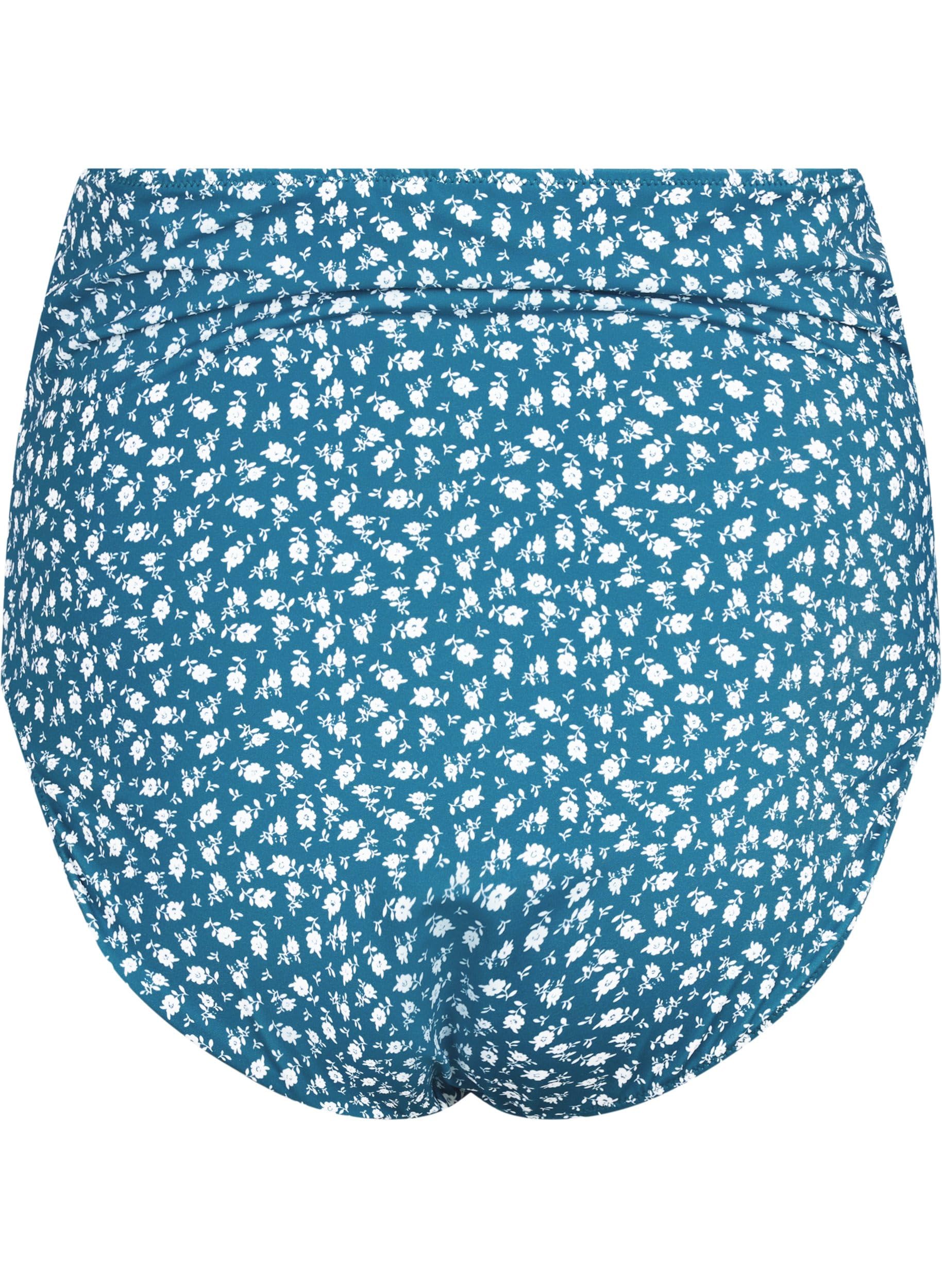 Zizzi Swim Bikinihose Blumenprint High-Waist 42-60