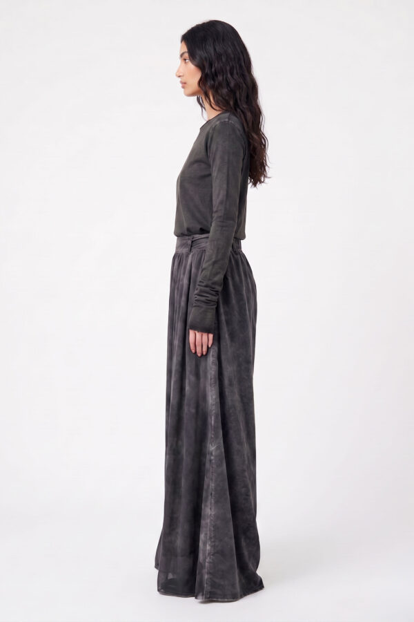 Sanctamuerte Pantaloni Hose Samt Elastikbund