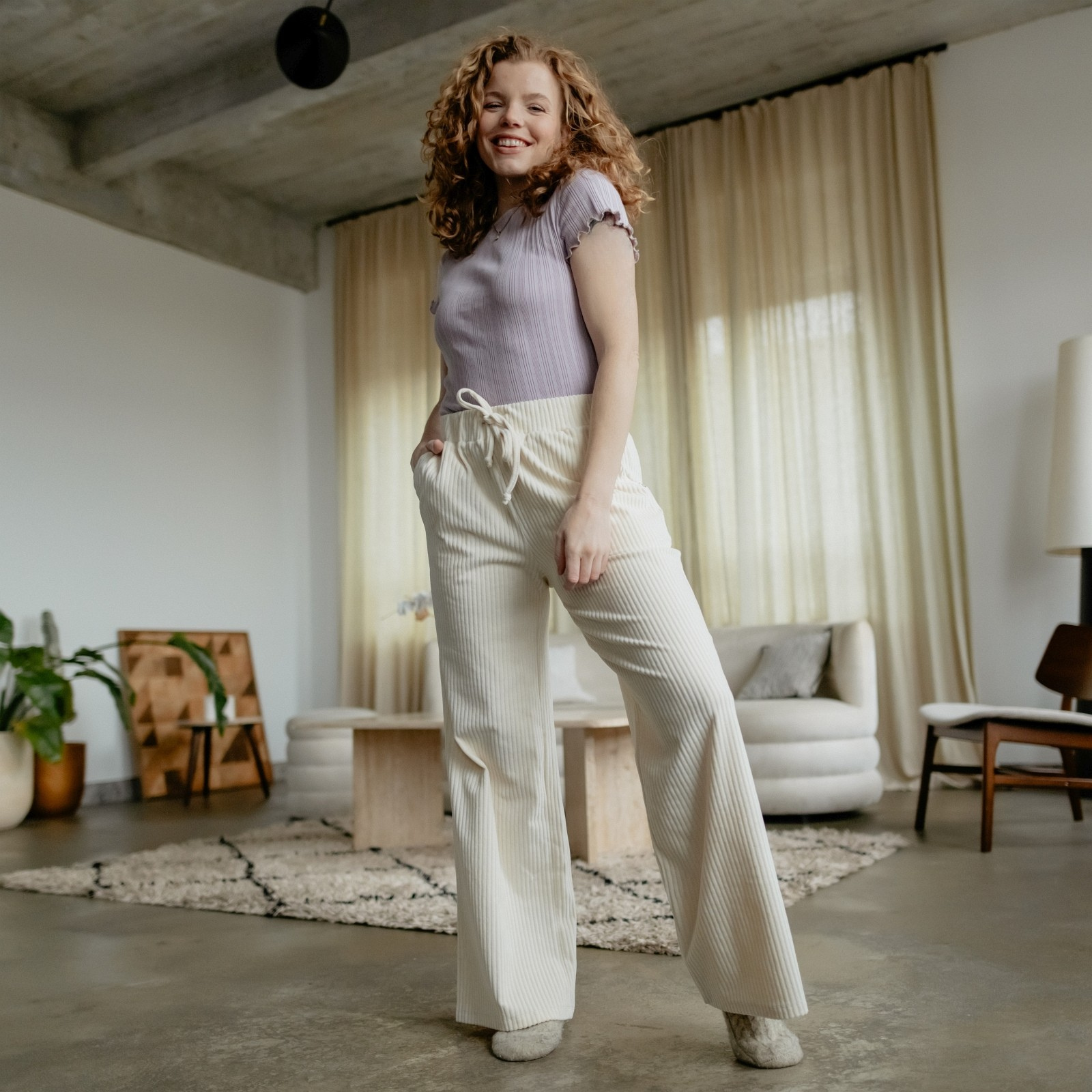 NORDLICHT Lana Cord Sweathose Damen Bio-Baumwolle