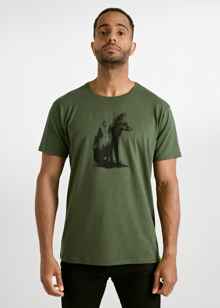 Wijld WoodShirt Alex Forest Fox Herren T-Shirt Bio