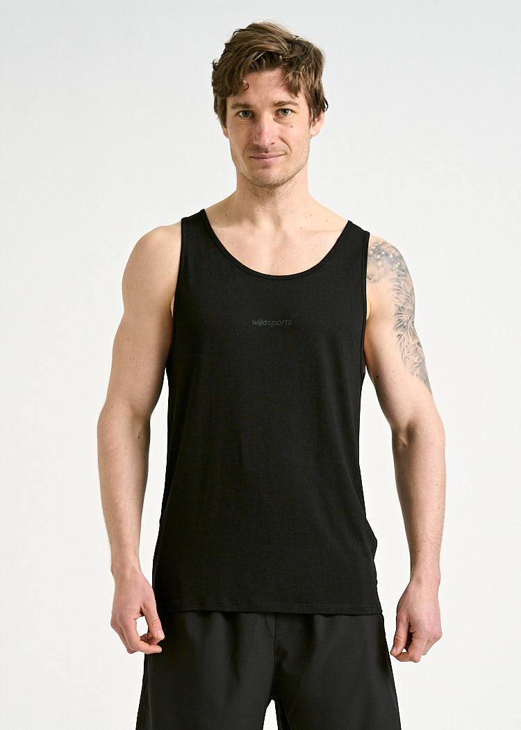 Wijld Peter Sport Tank Top Herren Schwarz-Grau atmungsaktiv
