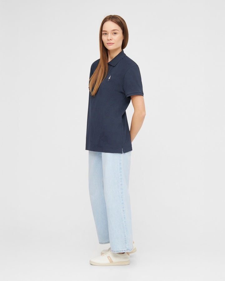 NIKIN TreePolo Poloshirt Dark Navy Bio-Baumwolle