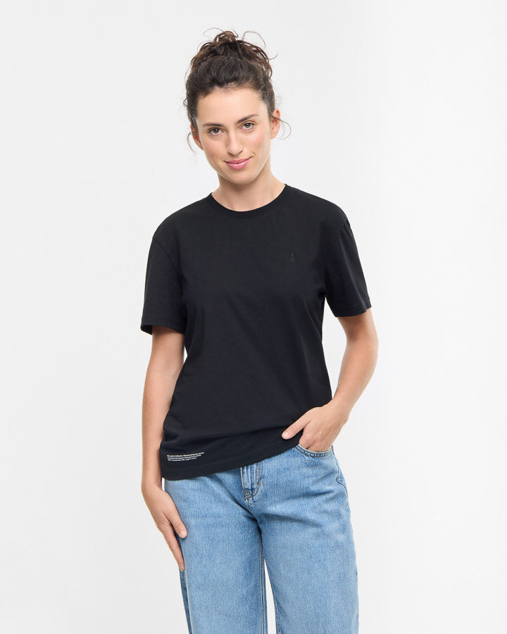 NIKIN TreeShirt Evolve T-Shirt Schwarz Bio-Baumwolle