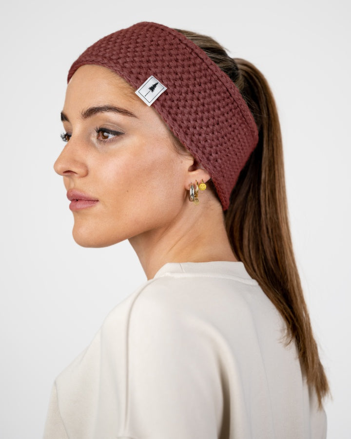 NIKIN TreeHeadband Fleece Stirnband Chestnut One Size