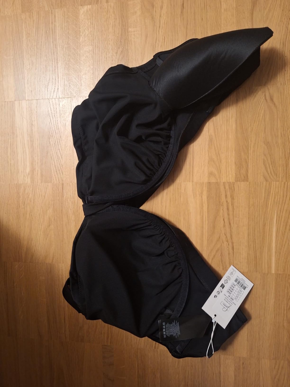Swim by Zizzi Bikini-BH Bügel Drapierung Gr 42 Schwarz