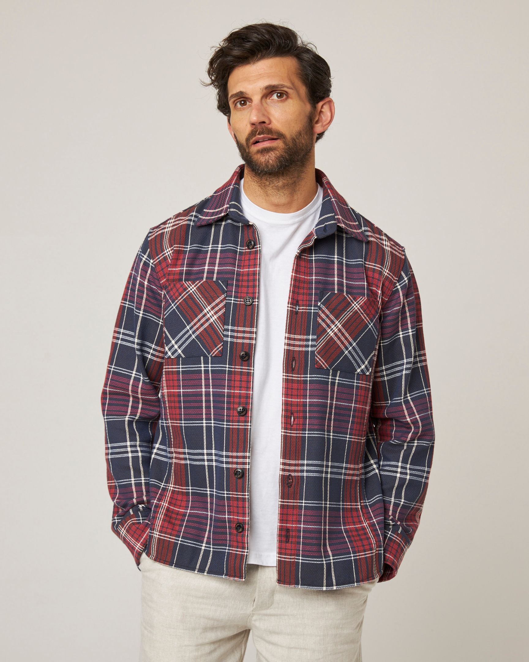 Peregrine Blunt Overshirt Hemdjacke Harry Check M