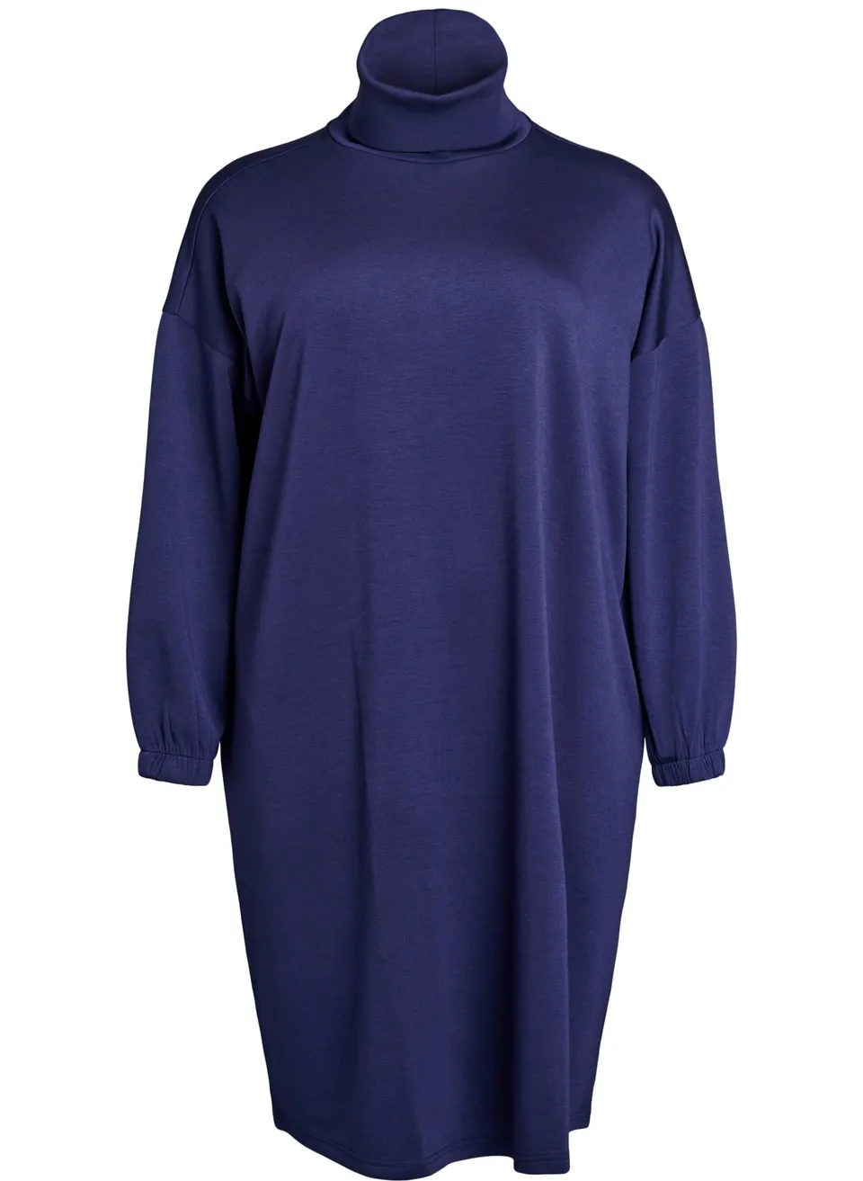 Zizzi Dresses Midikleid Große Größen Evening Blue Modal