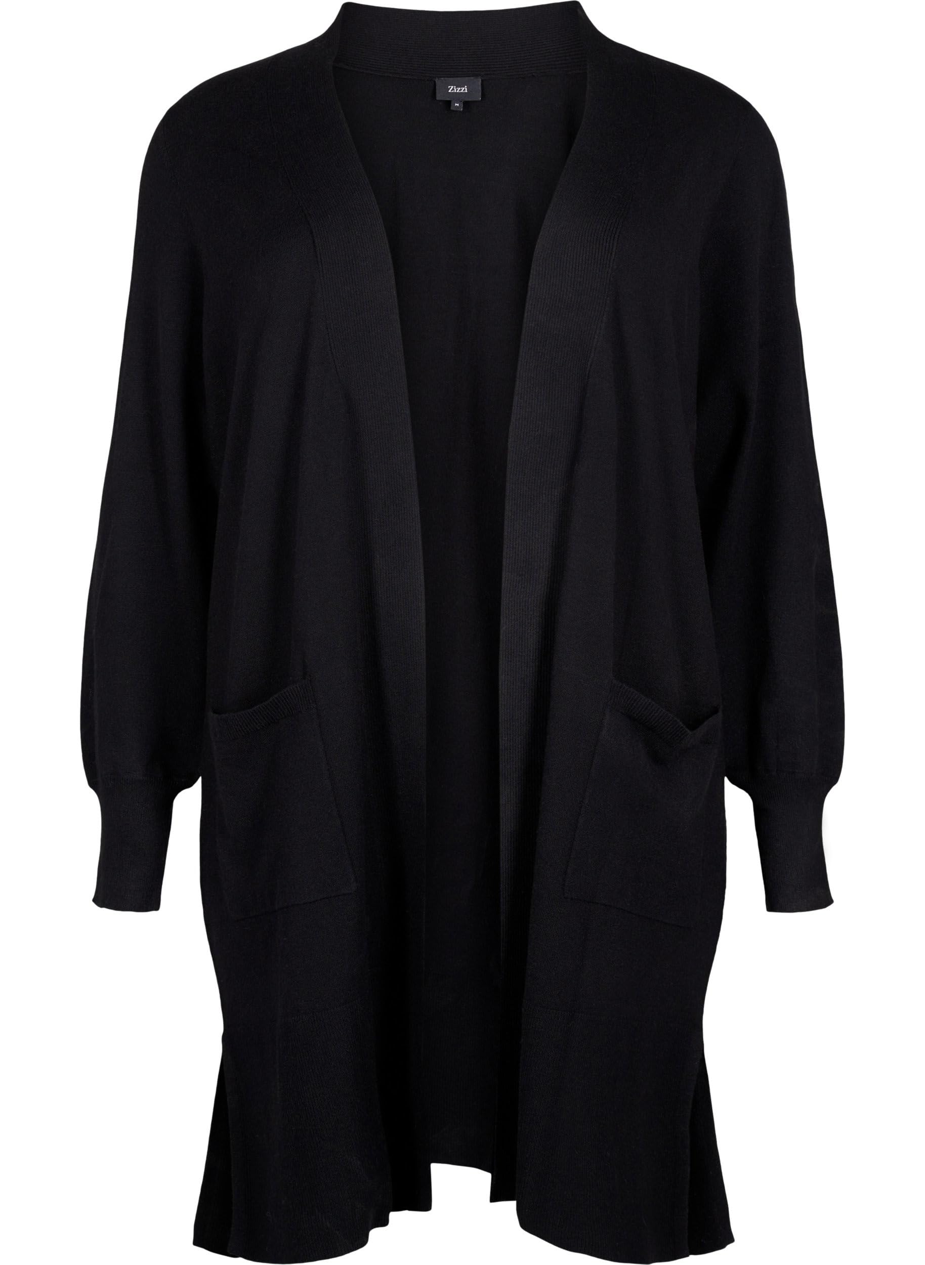Zizzi Cardigans Strickjacke Taschen Viskose Strickjacke