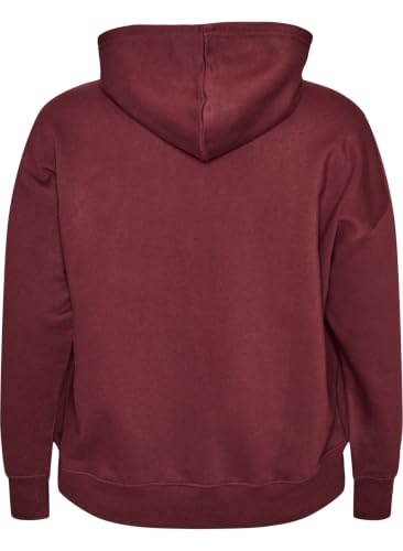 Zizzi Active Hoodie Baumwolle Raglan Kapuze Große Größen