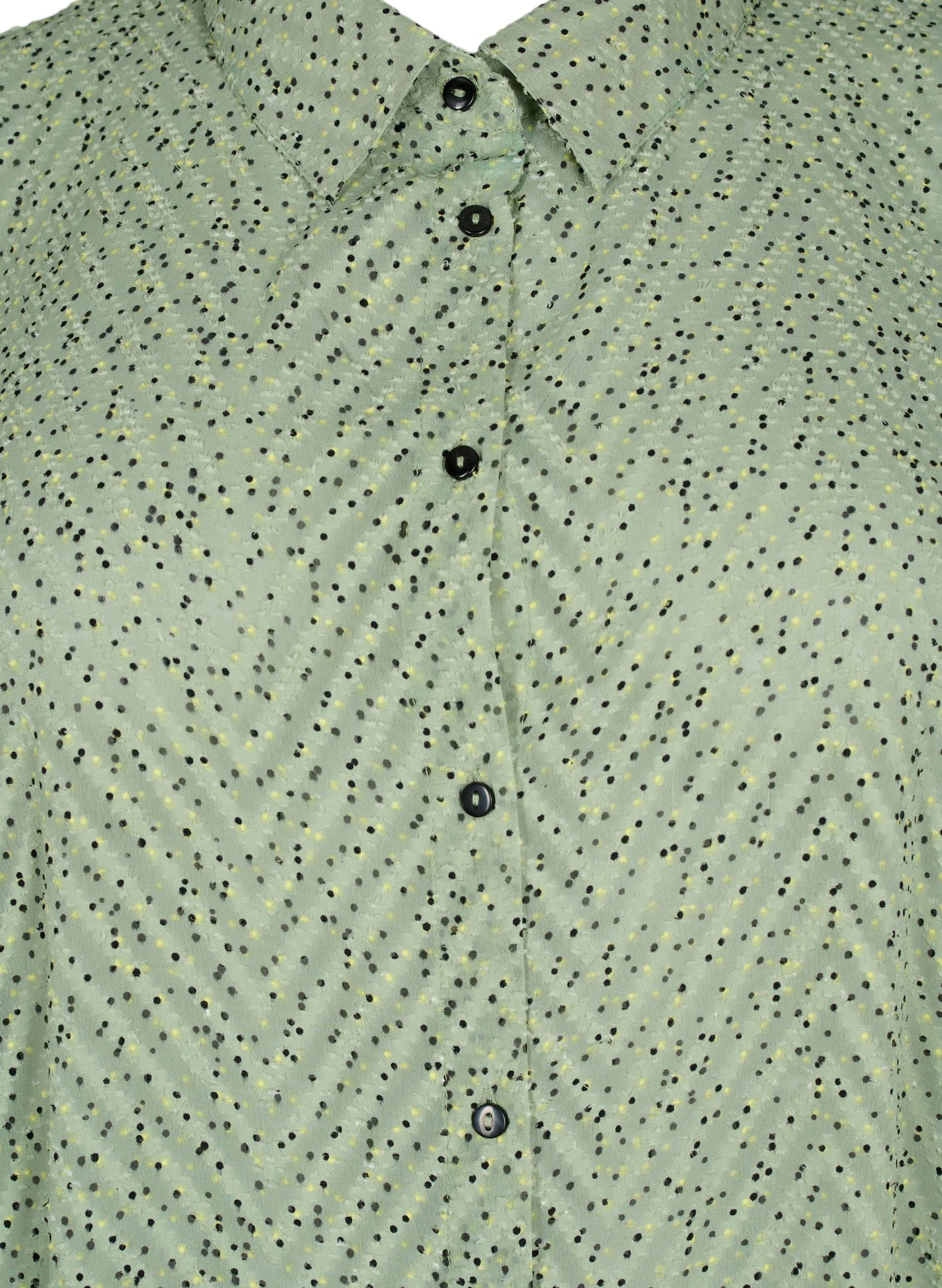 Zizzi Dresses Hemdkleid 3/4 Arm Dots