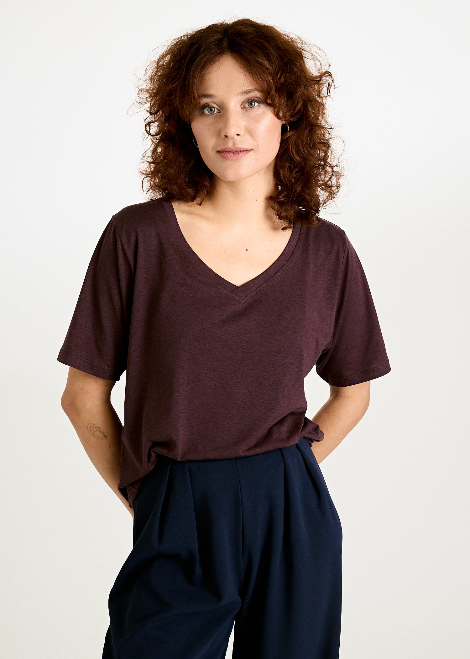 Wijld WoodShirt Frida Plum Perfect T-Shirt locker