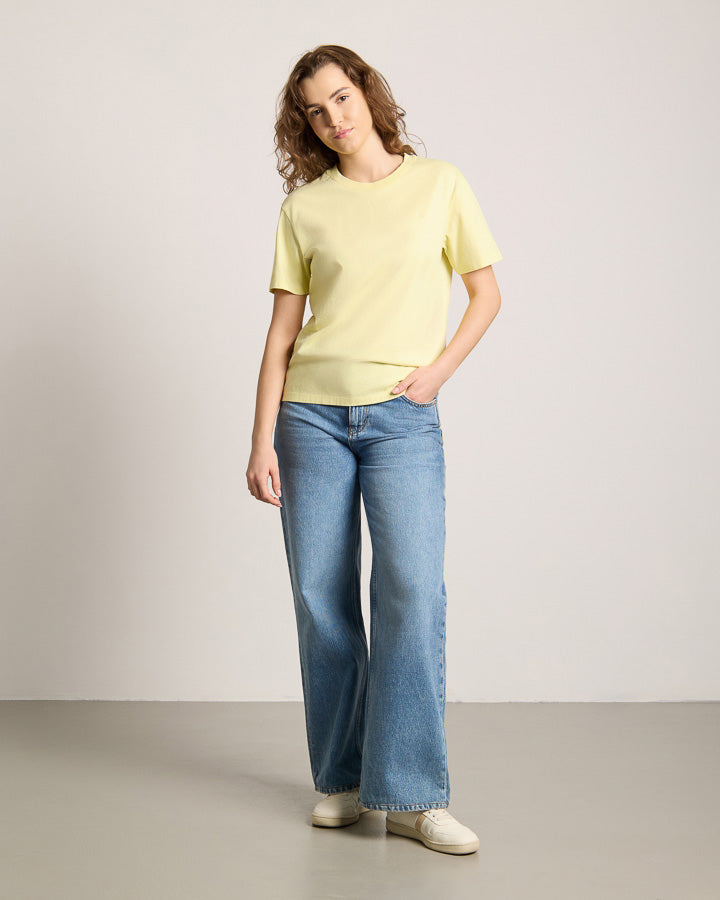 NIKIN TreeShirt Relaxed Women T-Shirt Lemon Haze Bio-Baumwolle