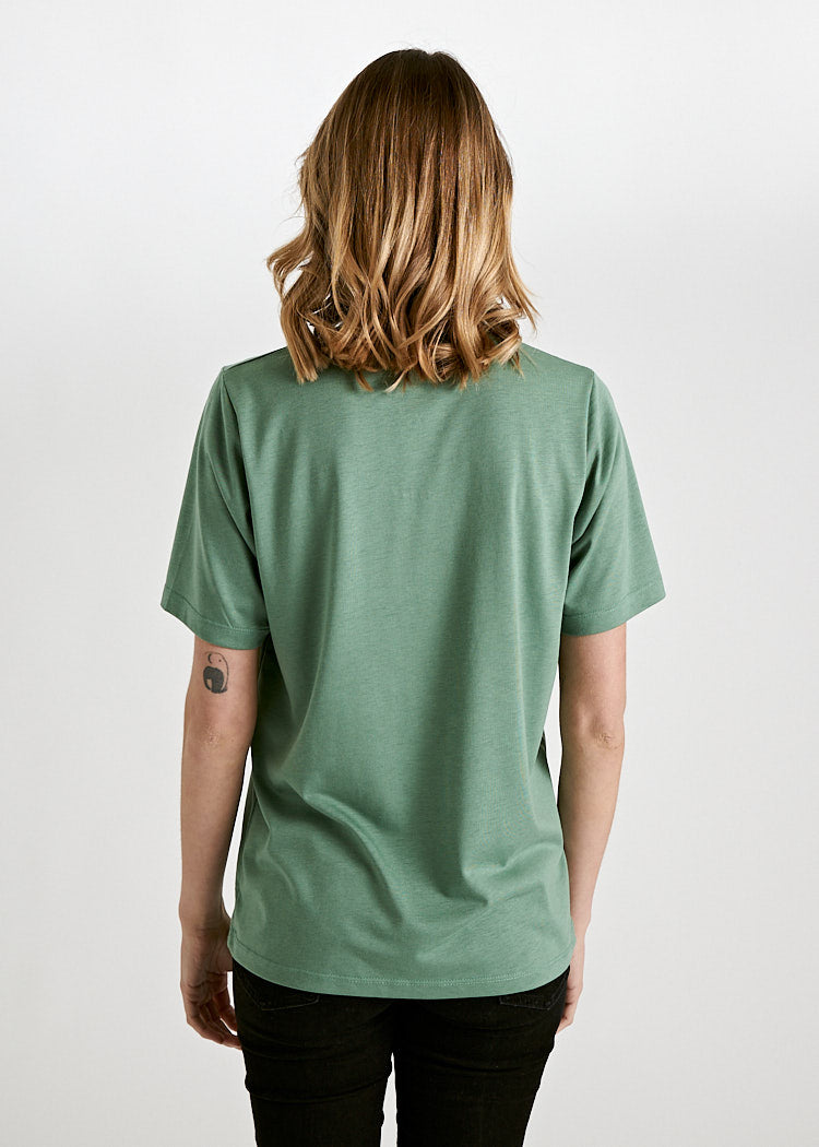 Wijld Tilda Comfrey Green Damen T-Shirt Lyocell Locker