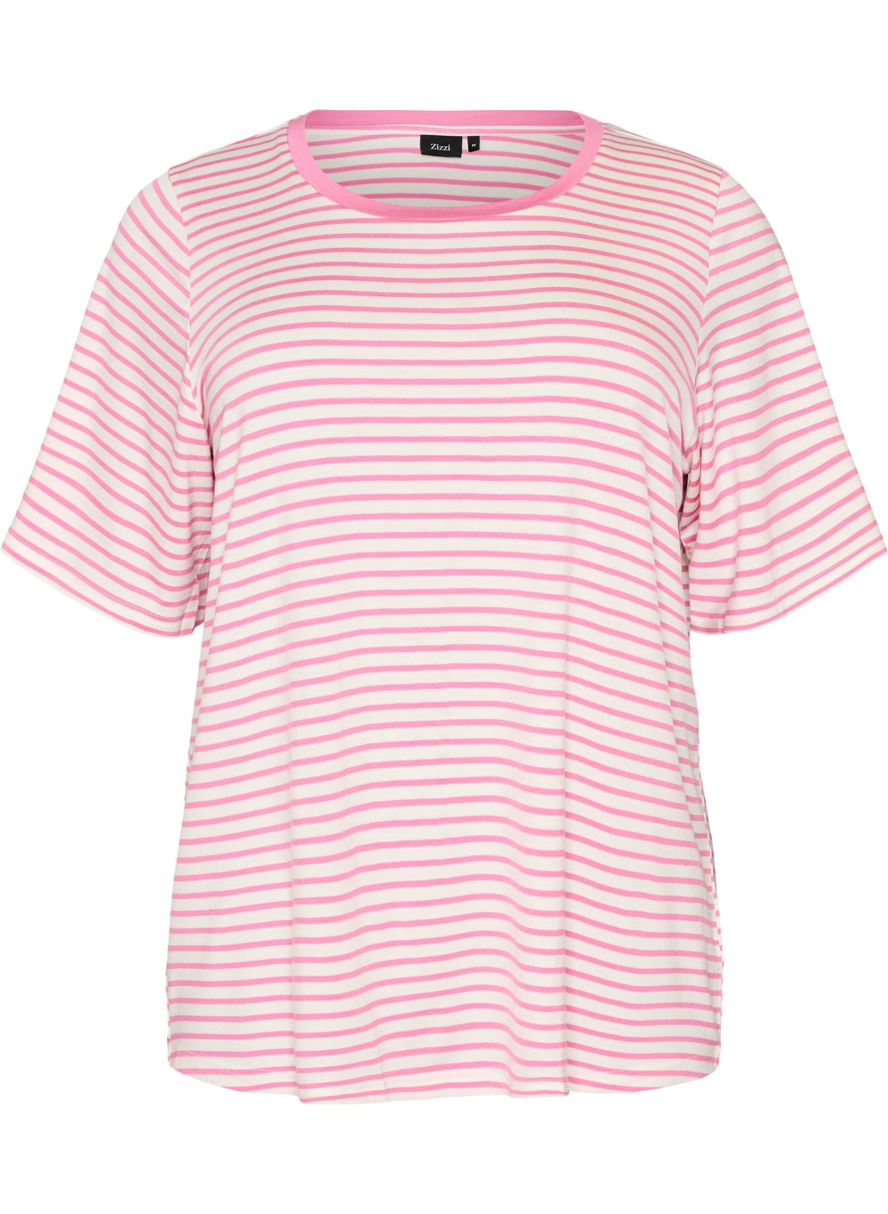 Zizzi T-Shirt Damen Rundhals Modal Print Große Größen