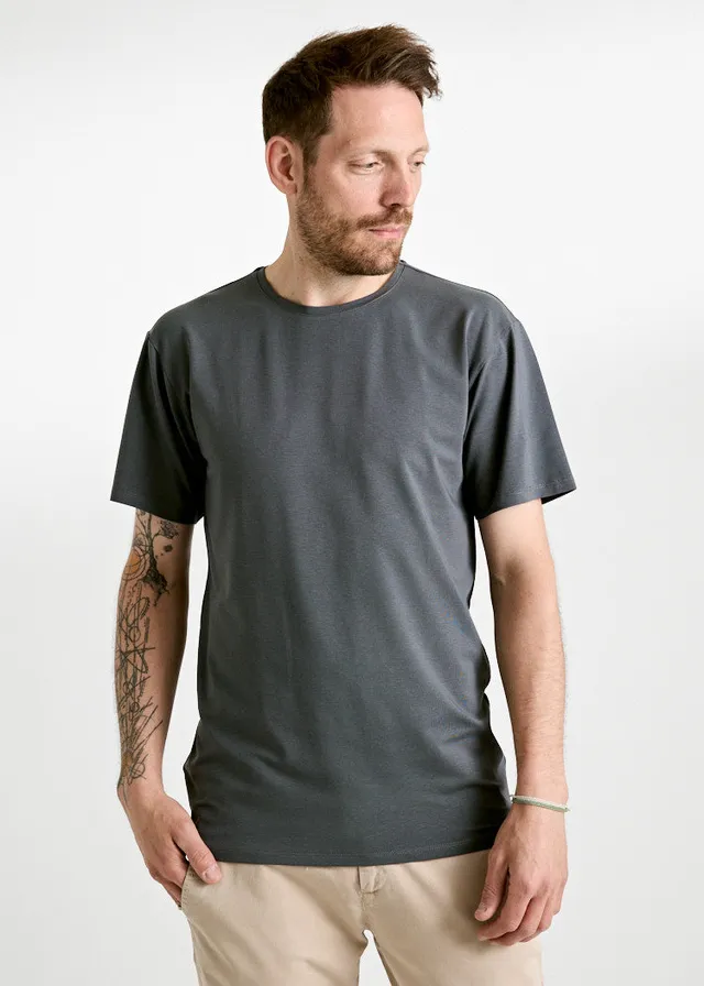 Wijld Timo Woodshirt Herren T-Shirt Dark Gray atmungsaktiv
