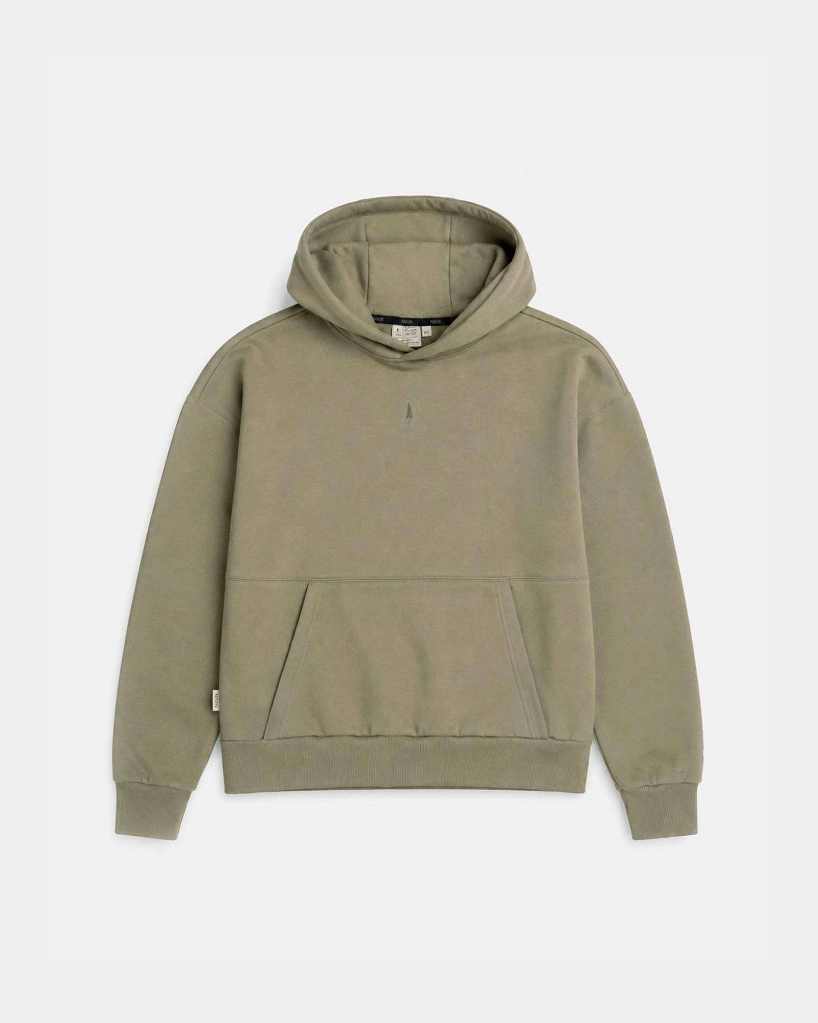 NIKIN TreeHoodie Oversized Hoodie Stone Dust Bio-Baumwolle