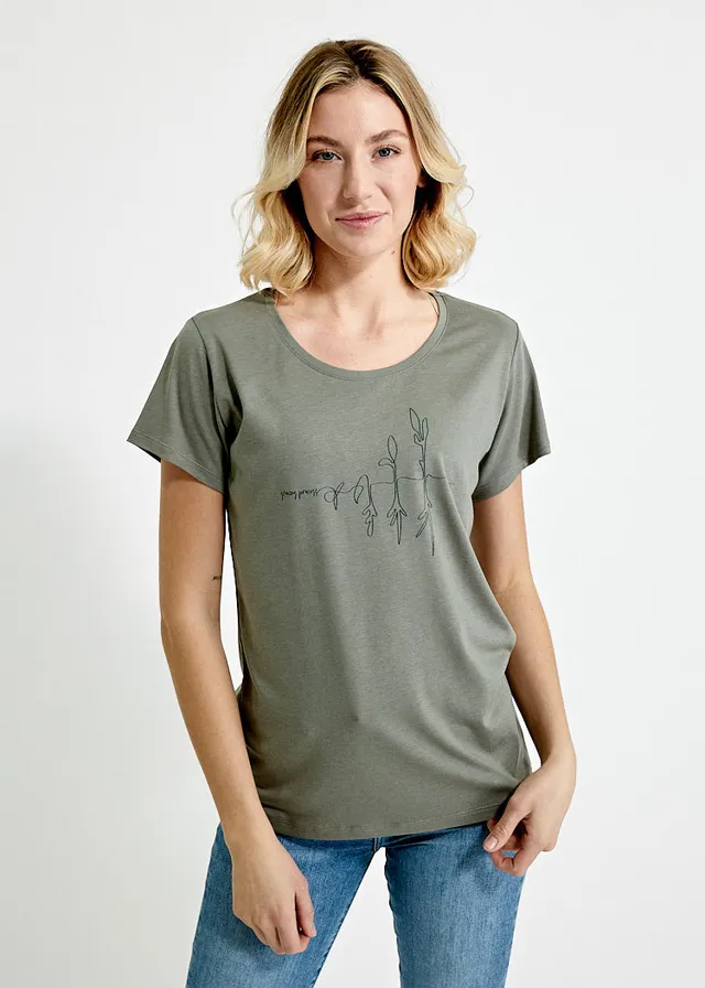 Wijld Woodshirt Sarah Process Damen Shirt Rundhals