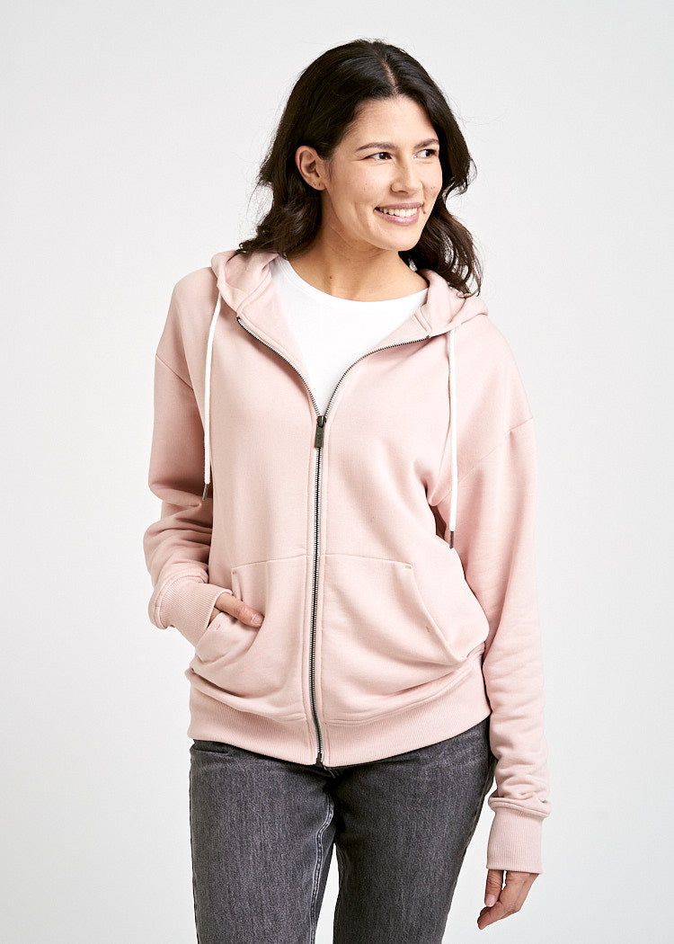 Wijld Sweatjacke Smoked Rose Damen Sweatjacke rosa Holz
