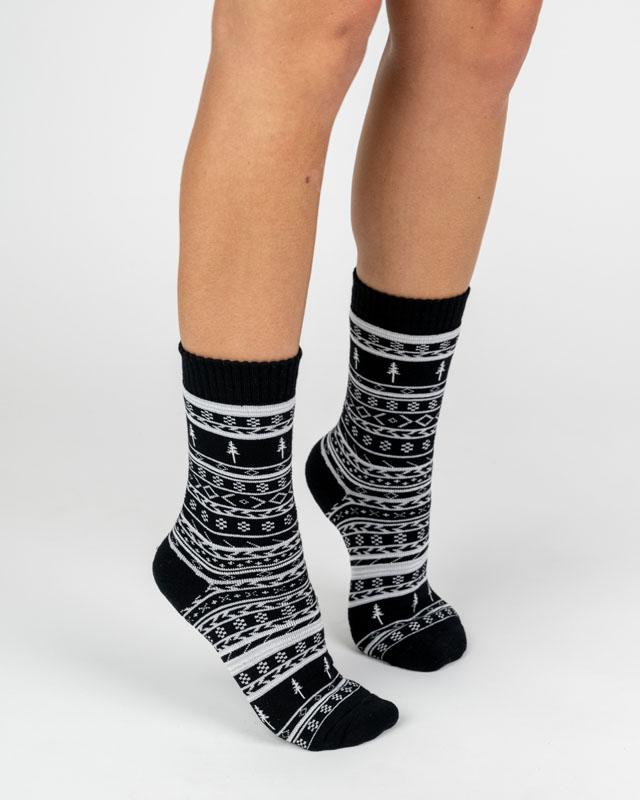 NIKIN TreeSocks Cosy Norwegian Socken Black Bambus