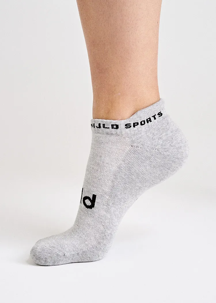 Wijld Woodsocks Sportsocken Sneaker Gray Melange Lyocell