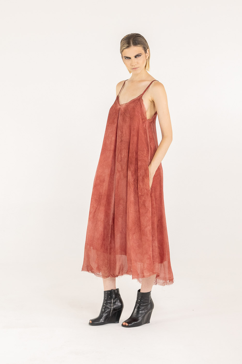 Sanctamuerte Abiti Sottoveste Slipkleid Viskose
