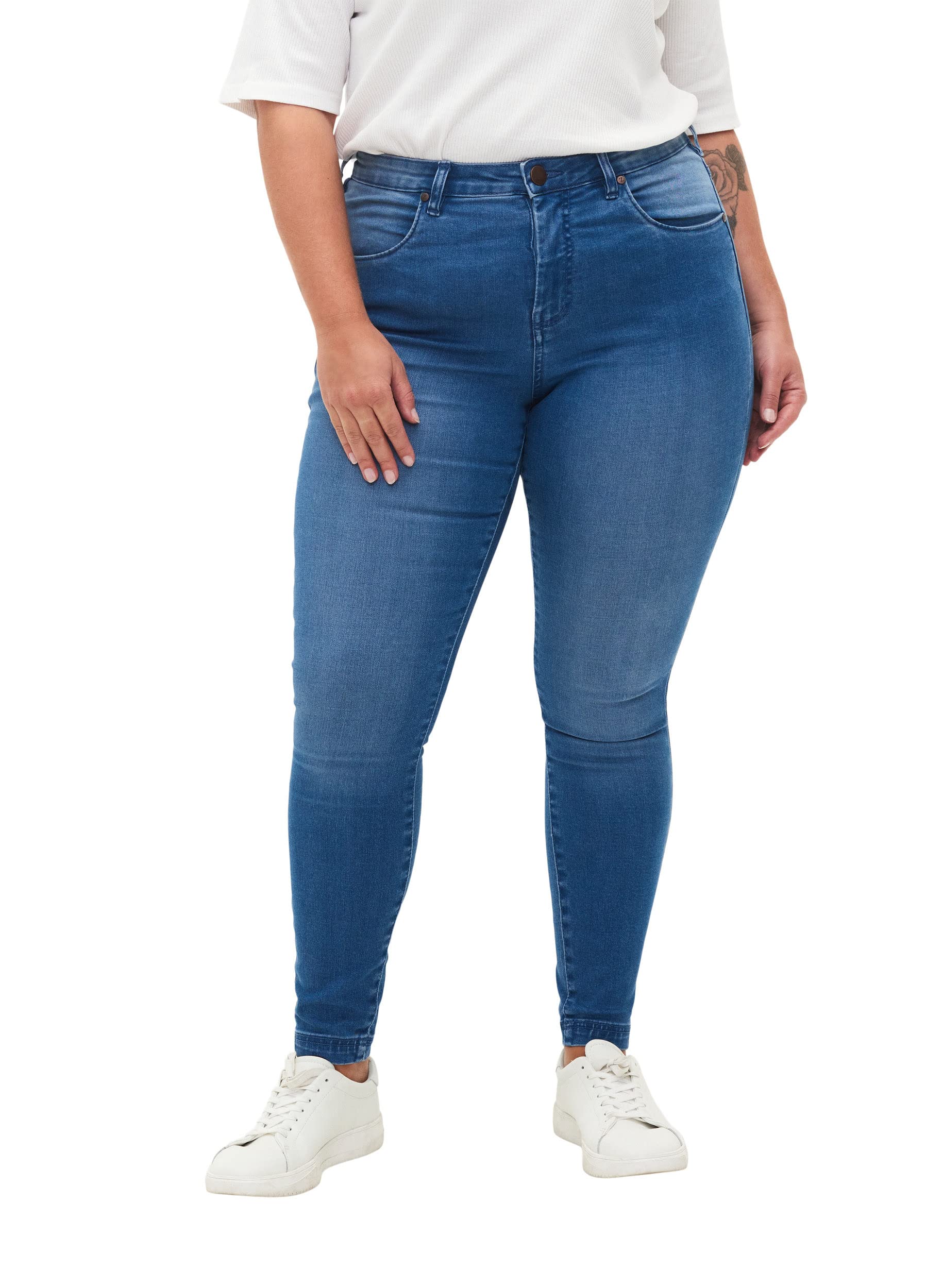 Zizzi Amy Skinny Jeans Damen große Größen 50/78cm High Waist