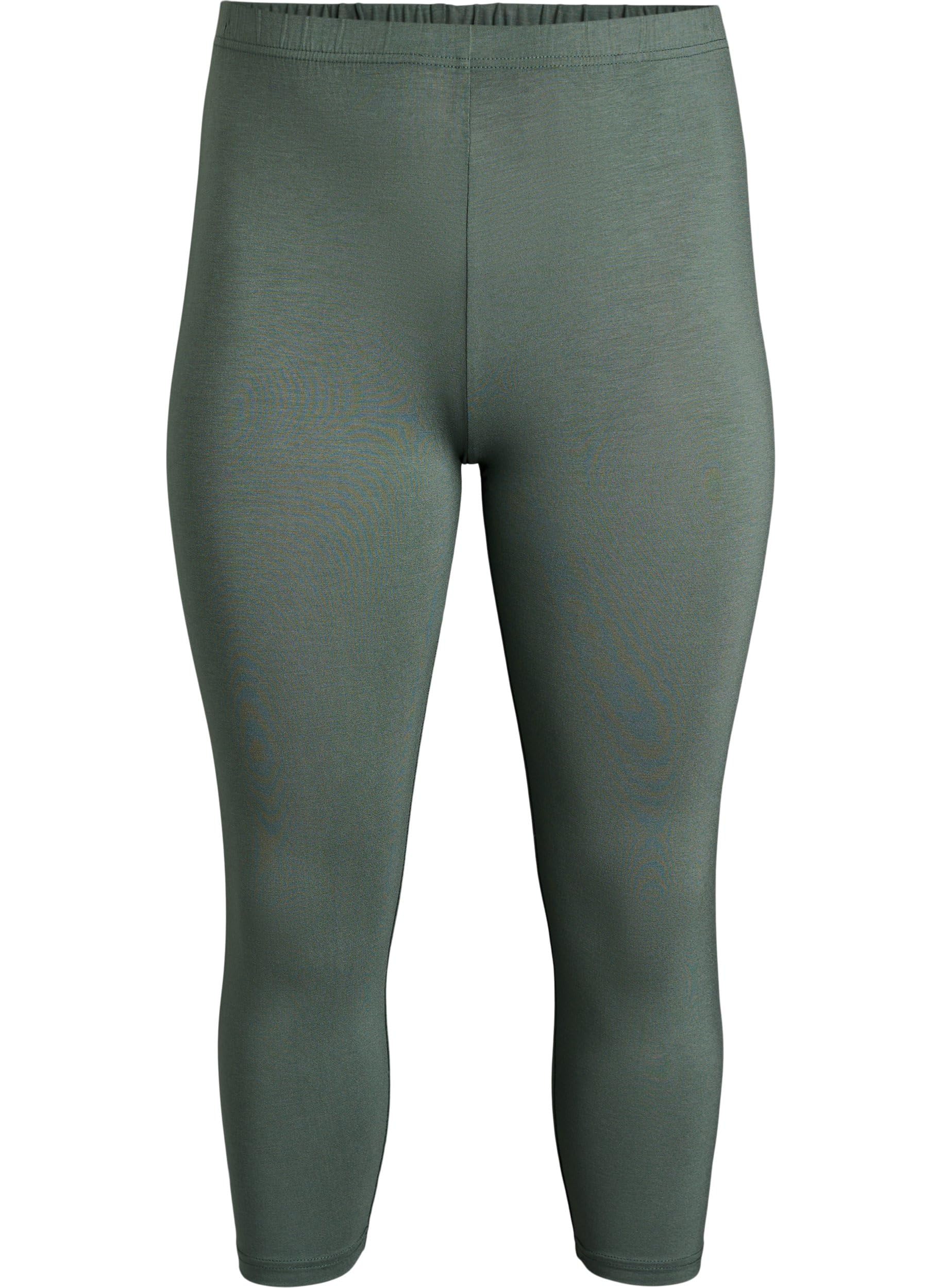 Zizzi Leggings Capri 3/4 Damen Viskose 50-52 Basic