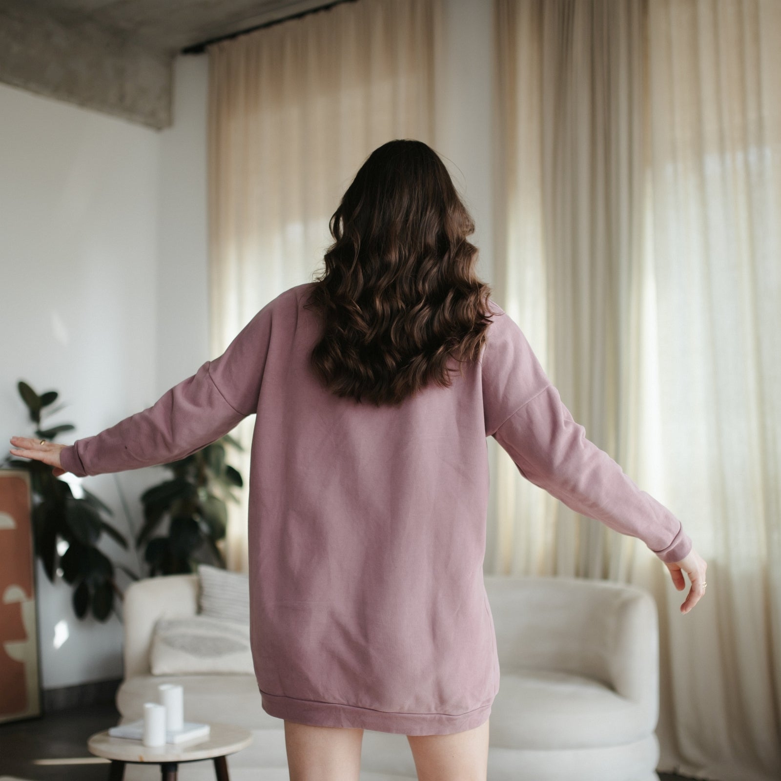 Nordlicht Malin Sweat Kleid aus Bio-Baumwolle lässig