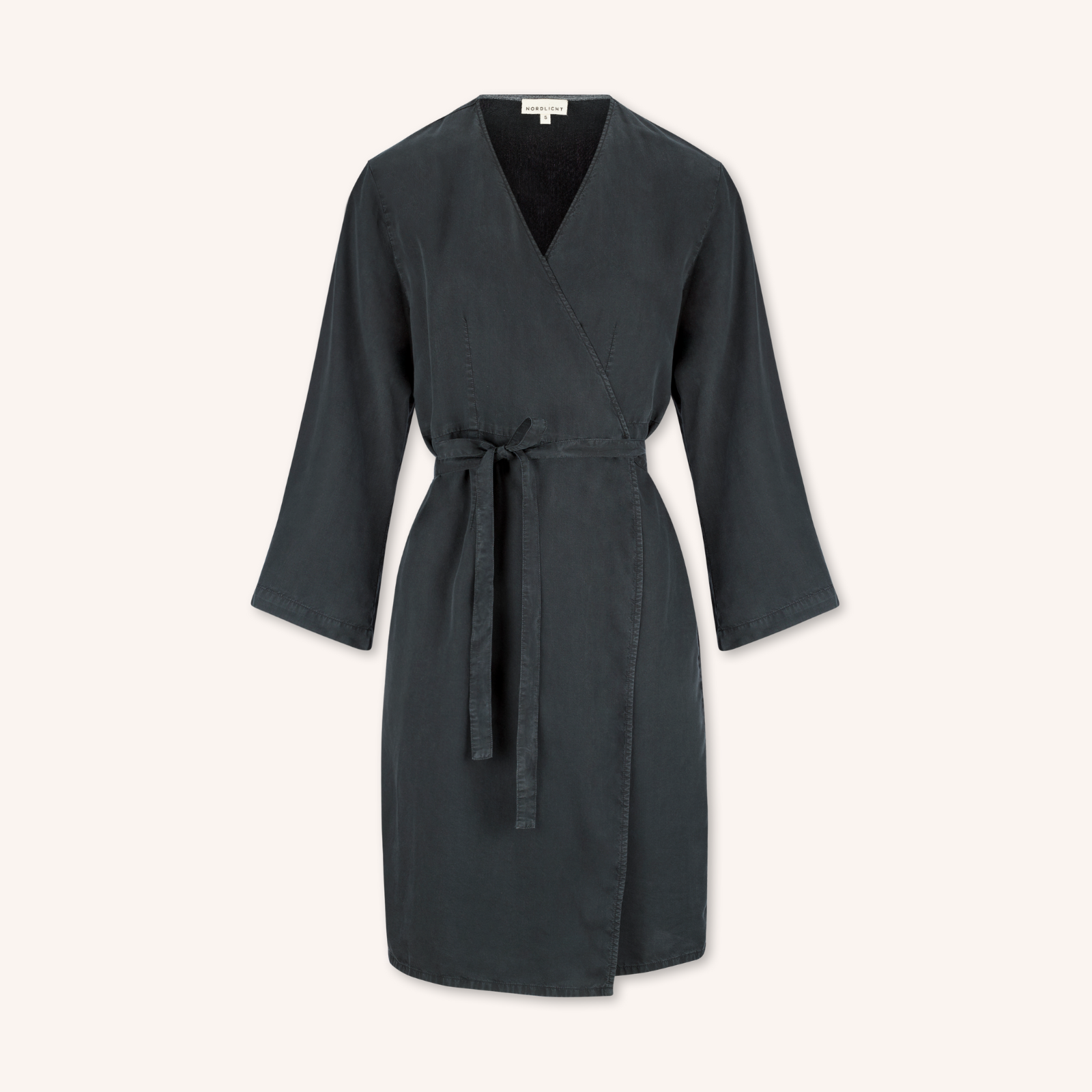 NORDLICHT Kleider Martha Wickelkleid Tencel mittellang
