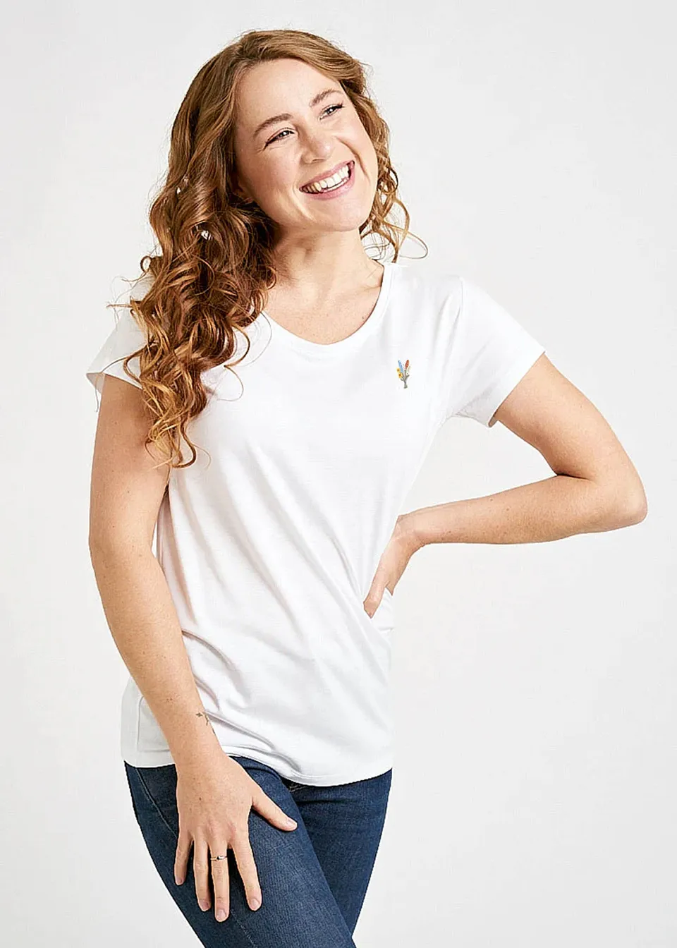 Wijld Lena T-Shirt Wijld Bouquet Print Basic