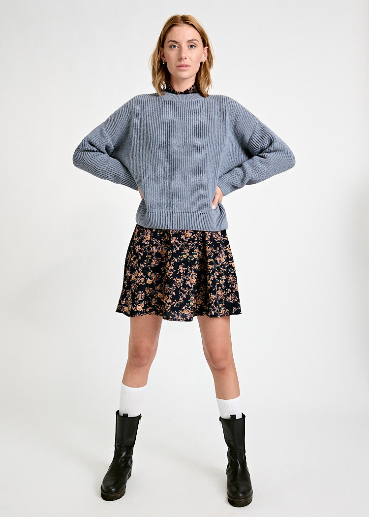 Wijld Josephine Strickpullover Baumwolle Ultramar