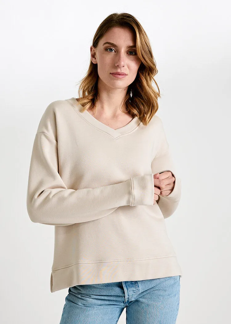 Wijld Ada Pumice Stone Damen Sweater V-Ausschnitt